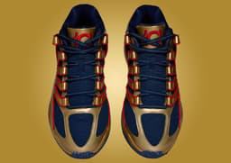 Nike KD 18 Immortalized Metallic Gold Blue Void Top