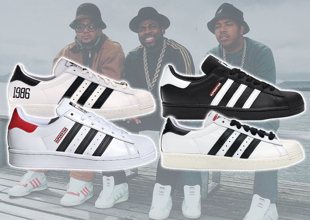 Rum DMC x adidas Superstars