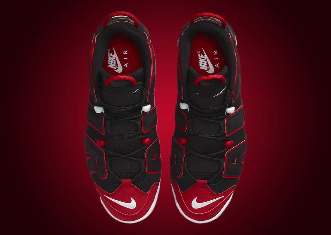 A Red Toe Adorns This Nike Air More Uptempo