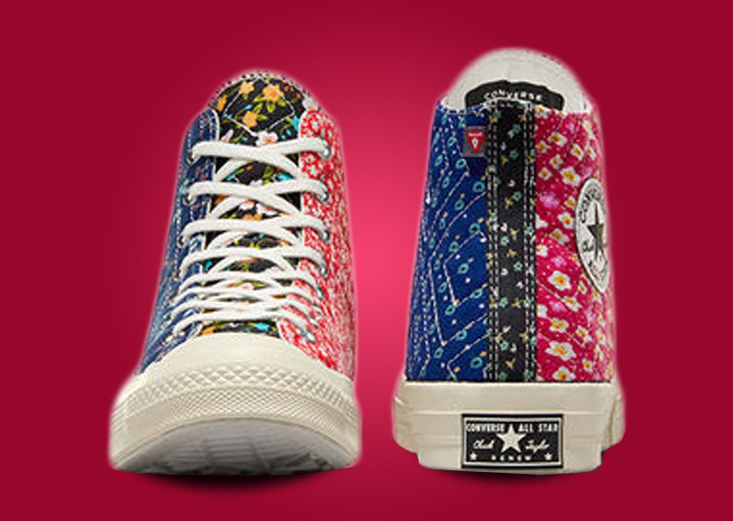 Beyond Retro x Converse Chuck 70 Hi Upcycled Canvas Front & Back