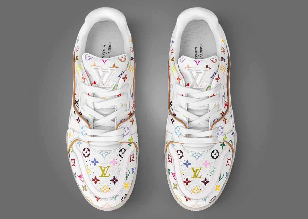 Takashi Murakami x Louis Vuitton LV Trainer White Top