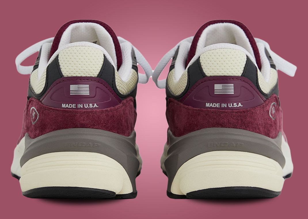New Balance 990v6 Made in USA Dark Ember Heel