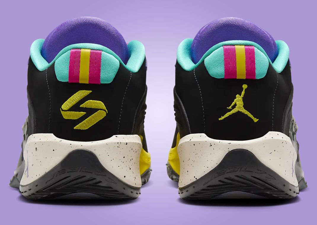 Jordan Luka 3 Black Hyper Jade Heel Detail