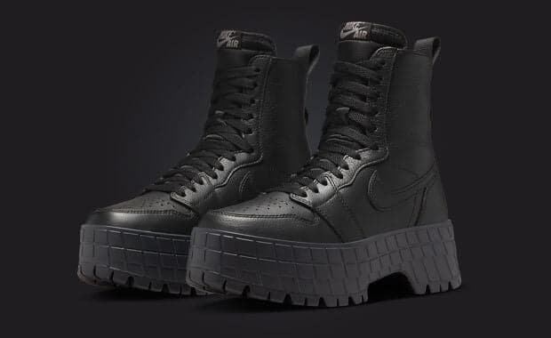 Air Jordan 1 Brooklyn Black Flat Pewter (W)