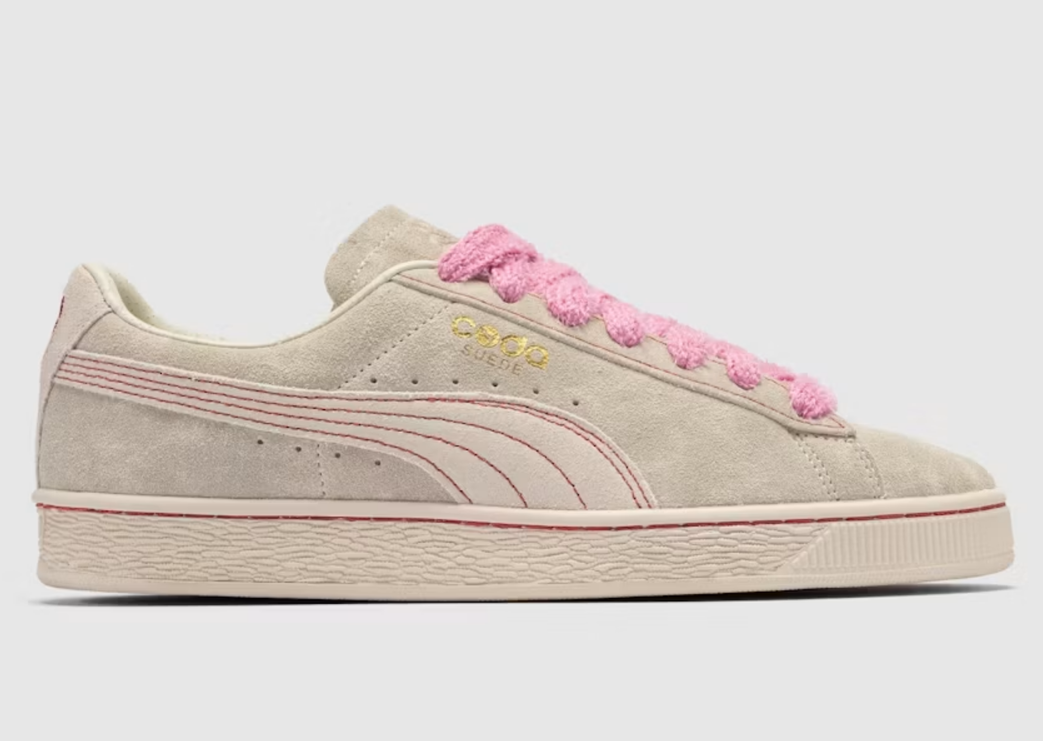 The Whitaker Group x Puma Suede Coda Echo Points Alpine Snow - Lateral