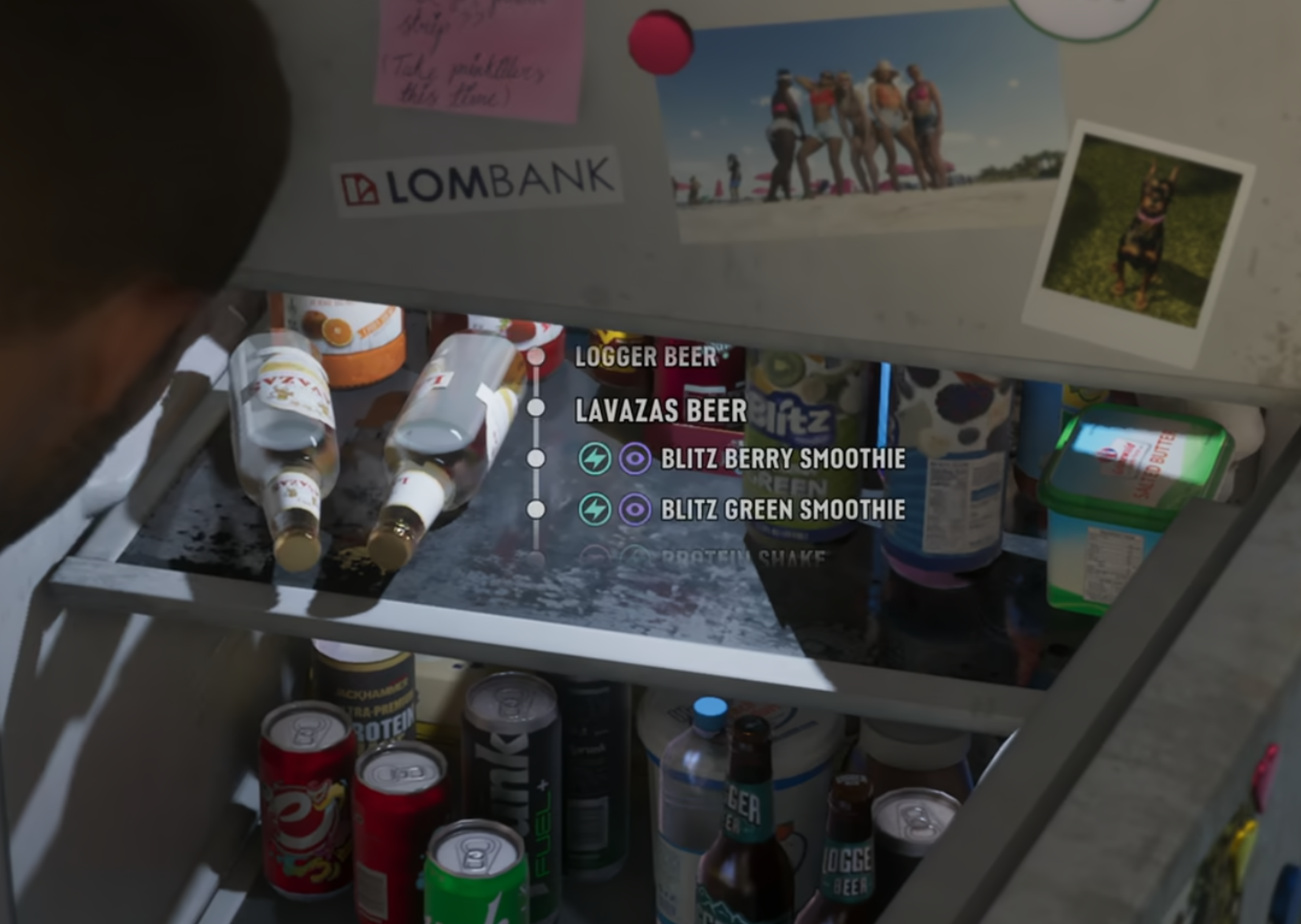Food and Drink in Fridge