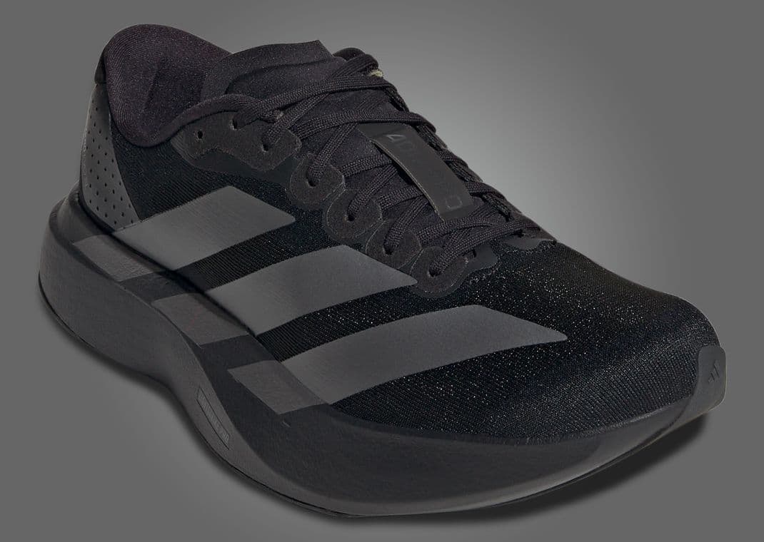 The adidas adizero Evo SL Core Black Iron Metallic Releases 