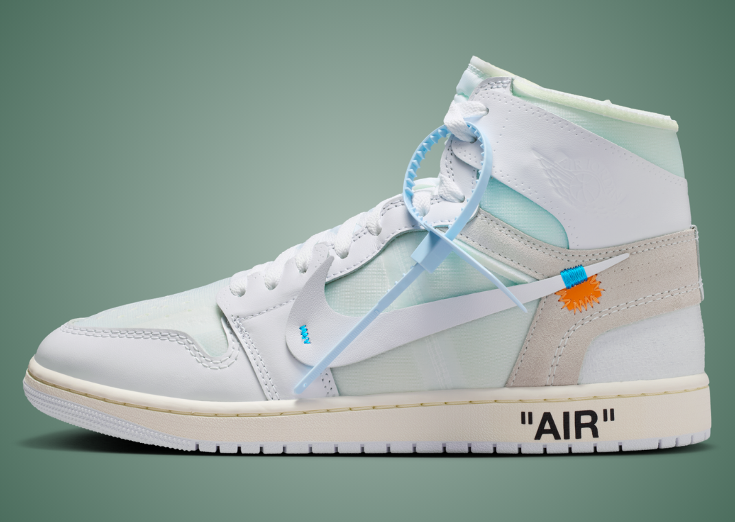 Virgil Abloh Archives x Air Jordan 1 Retro High OG Alaska Lateral