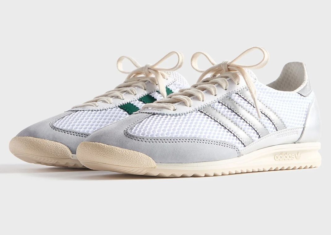 Kith x adidas SL 72 OG White Metallic Silver Angle