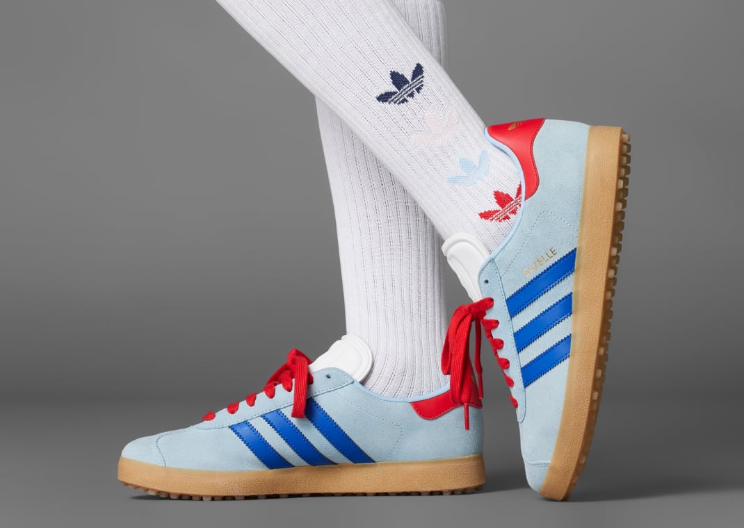 adidas Gazelle Spikeless Golf Shoe Clear Sky