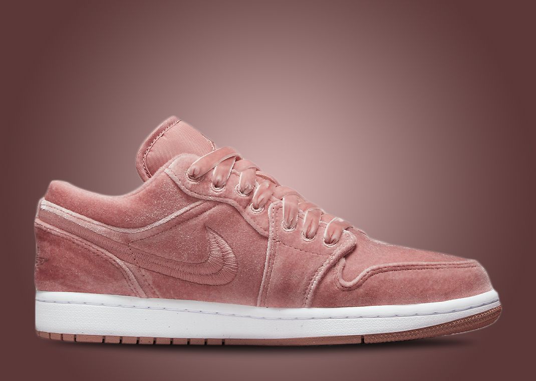 This Women's Air Jordan 1 Low Gets A Pink Velvet Makeover This Women's Air Jordan 1 Low Gets A Pink Velvet Makeover