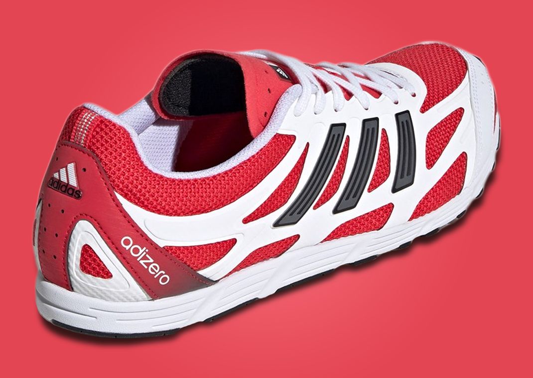 adidas Aruku PR Cloud White Pure Ruby Heel Angle