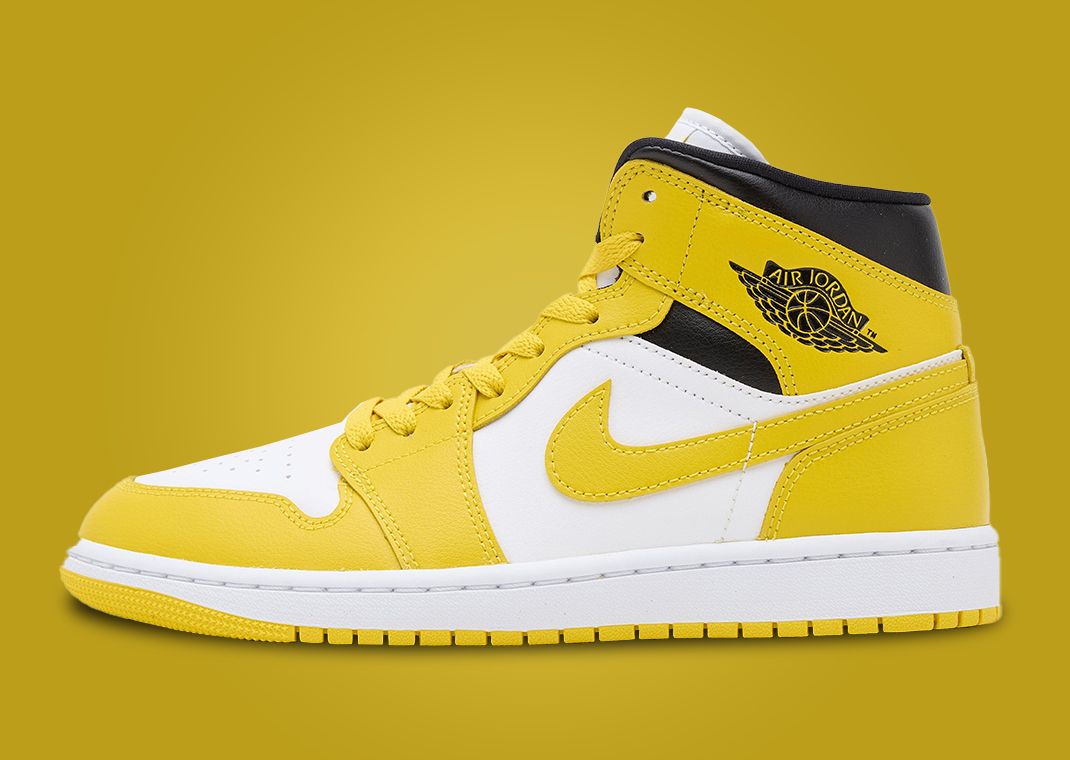 Air Jordan 1 Mid Vivid Sulfur (W) Lateral