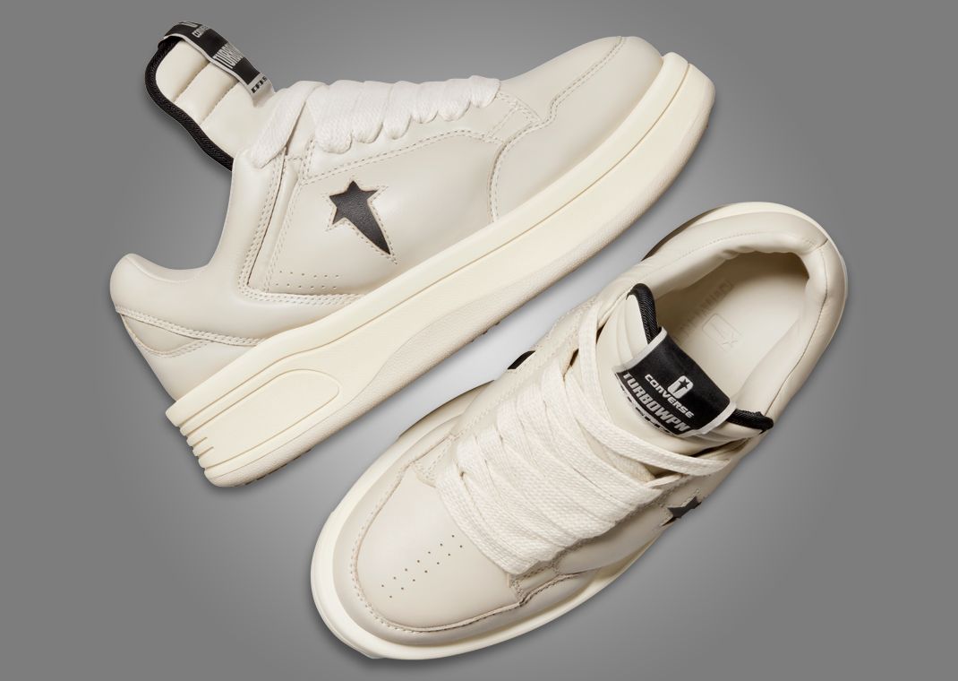Rick Owens x Converse DRKSHDW TURBOWPN Ox Oyster Angle