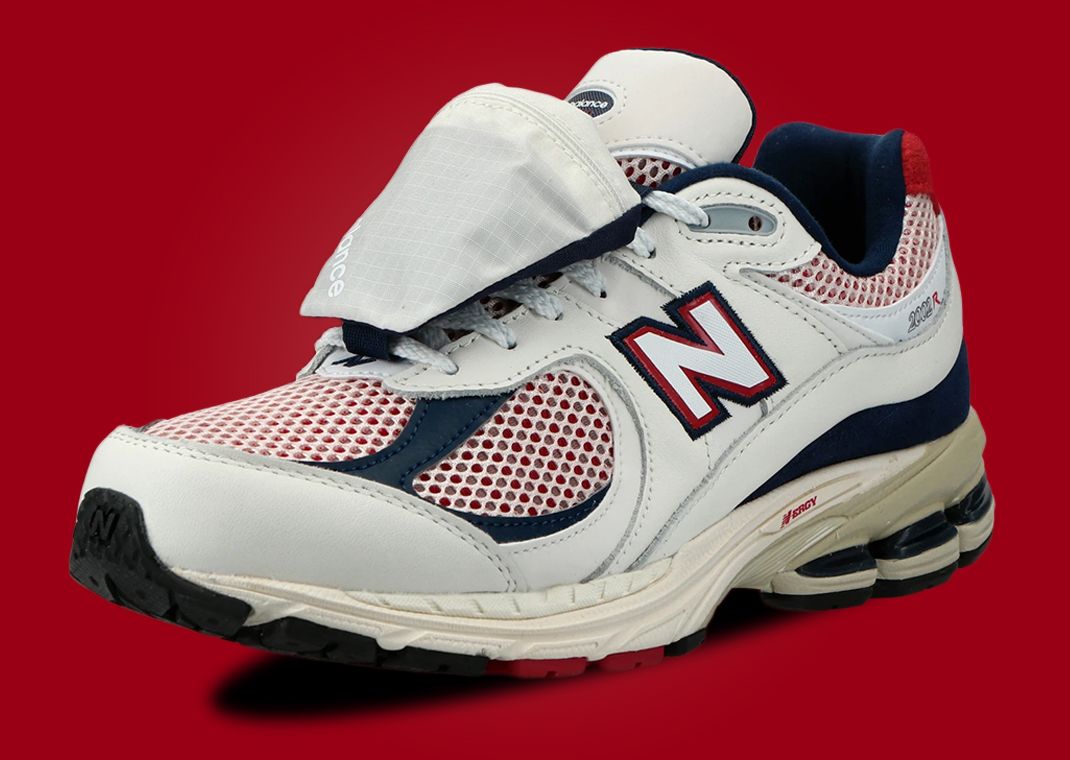 New Balance 2002R White Red Navy