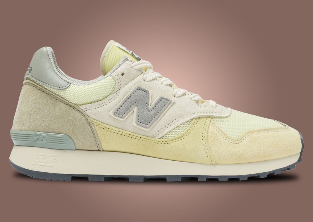 AURALEE x New Balance 475 Light Volt lateral