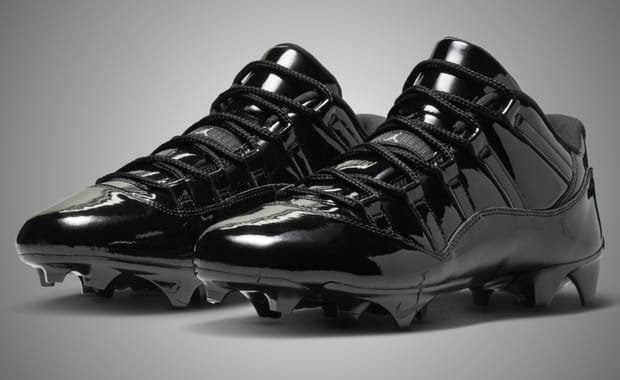 Jordan is Starting Football Season Early with a Black Patent Air Jordan 11 Low TD Cleat