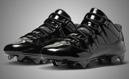 Jordan is Starting Football Season Early with a Black Patent Air Jordan 11 Low TD Cleat