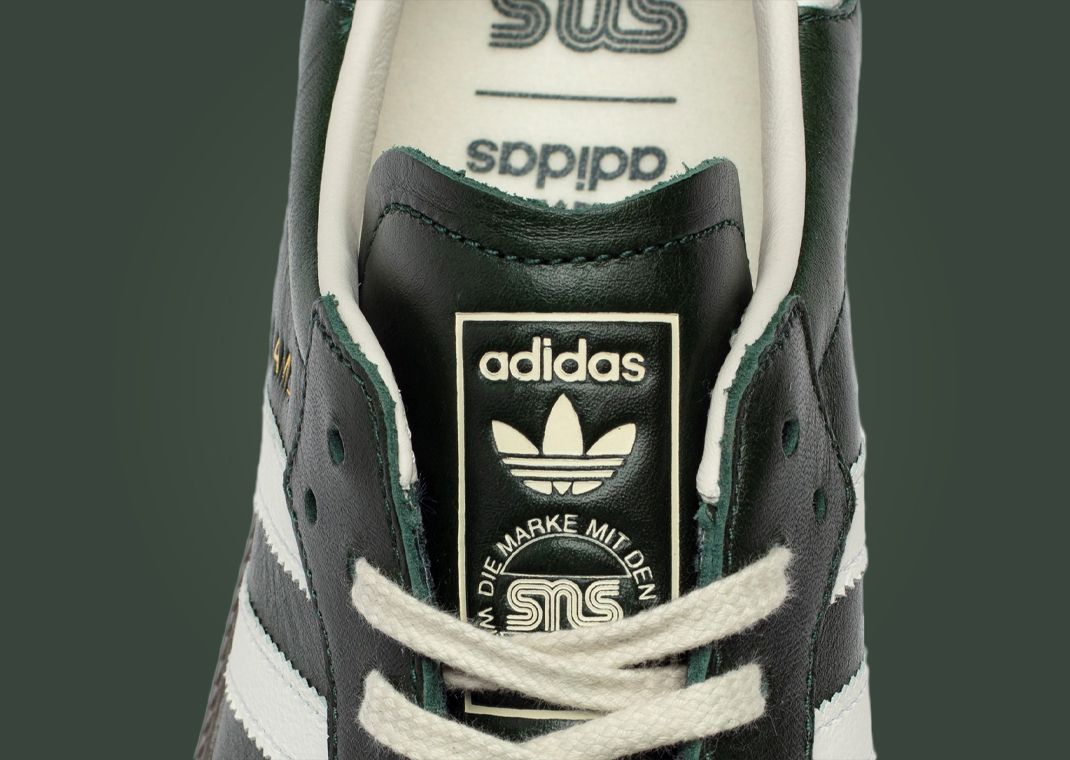 SNS x adidas Samba Green Cream Tongue
