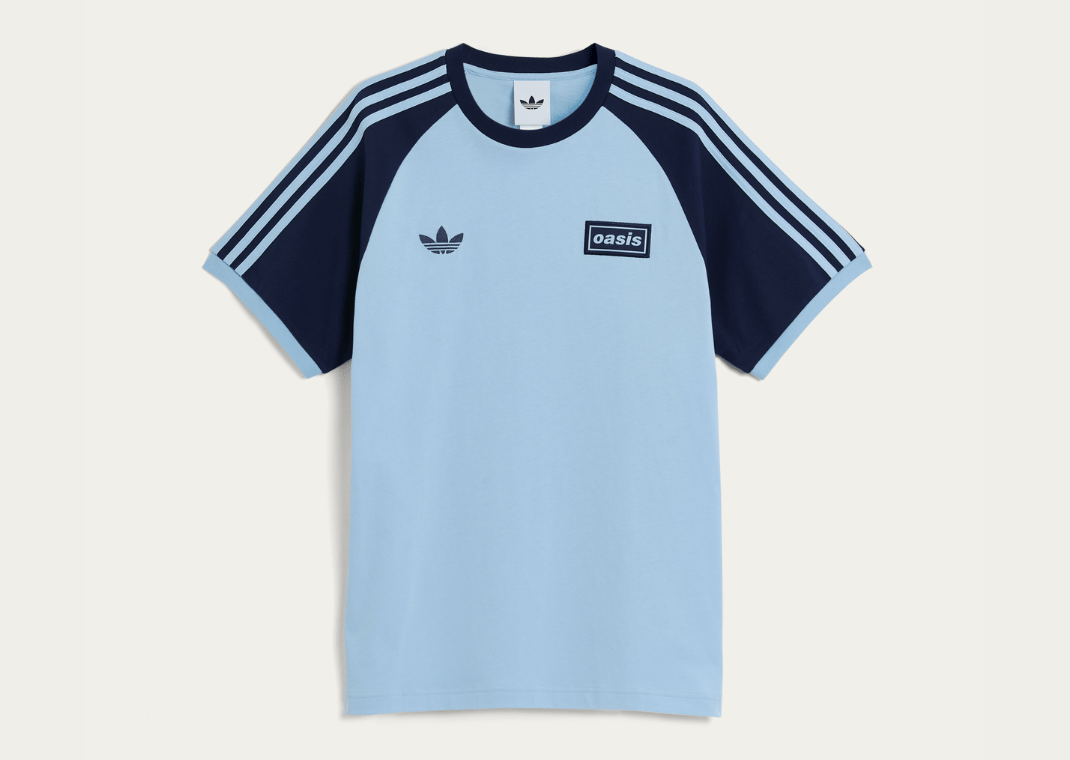 Oasis x adidas Tour 3-Stripes Tee Clear Sky