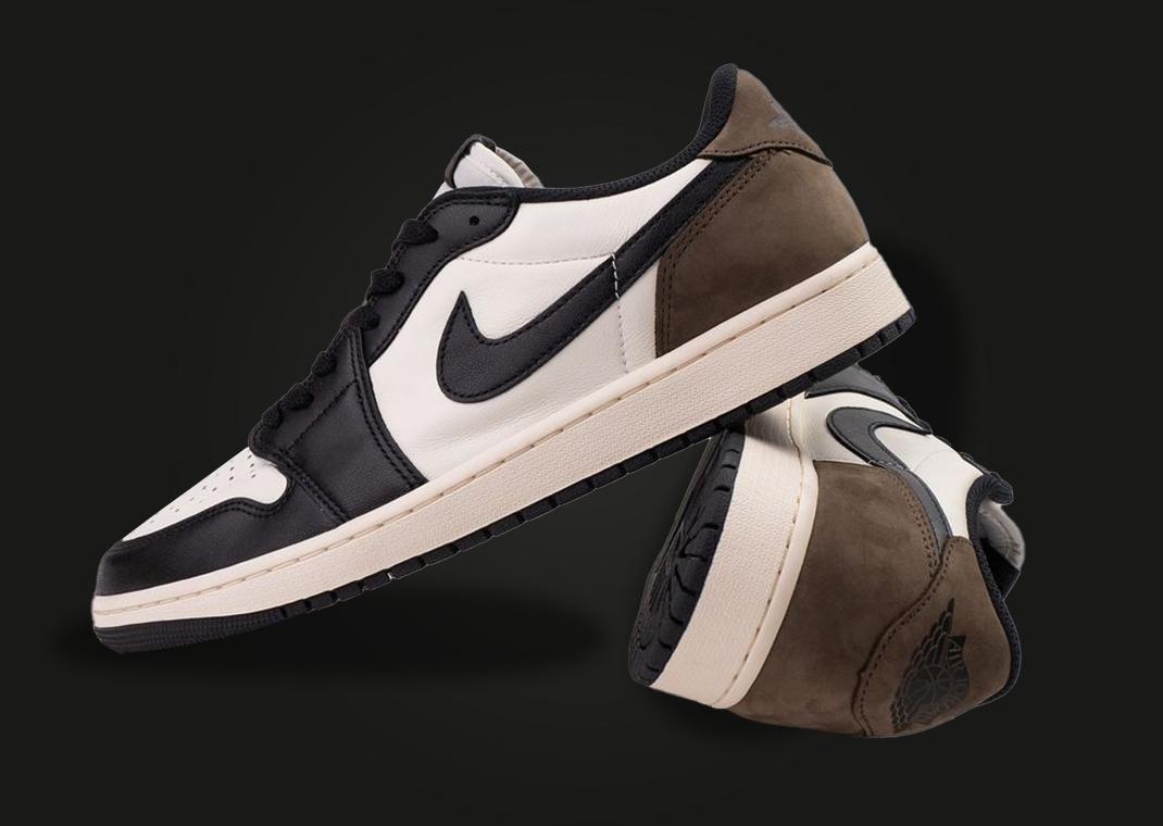 Air Jordan 1 Retro Low OG Mocha Lateral & Heel