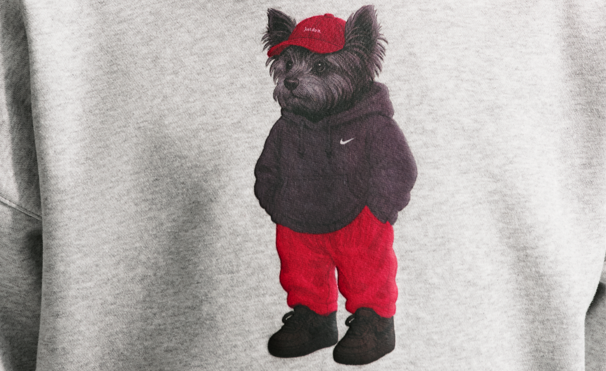 Nike’s Take on the Polo Bear is a Chill Dog Wearing Forces