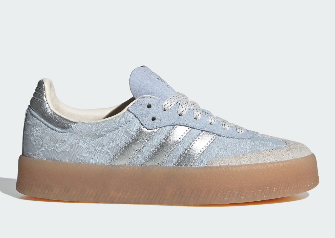 Liberty London x adidas Sambae Delft Blue (W) - Lateral