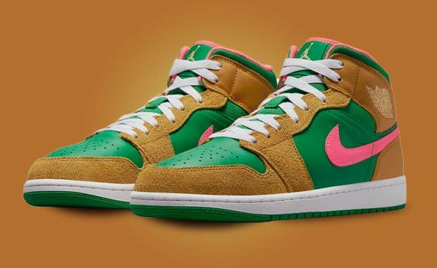 Wheat And Watermelon Flourish On The Air Jordan 1 Mid SE