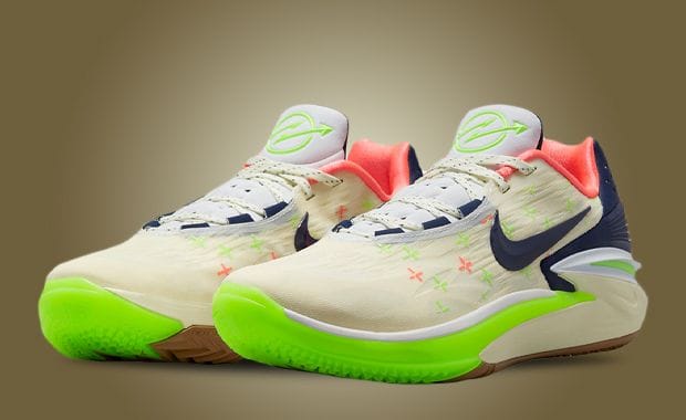 Neon Accents Highlight The Nike Air Zoom GT Cut 2 Coconut Milk Midnight Navy
