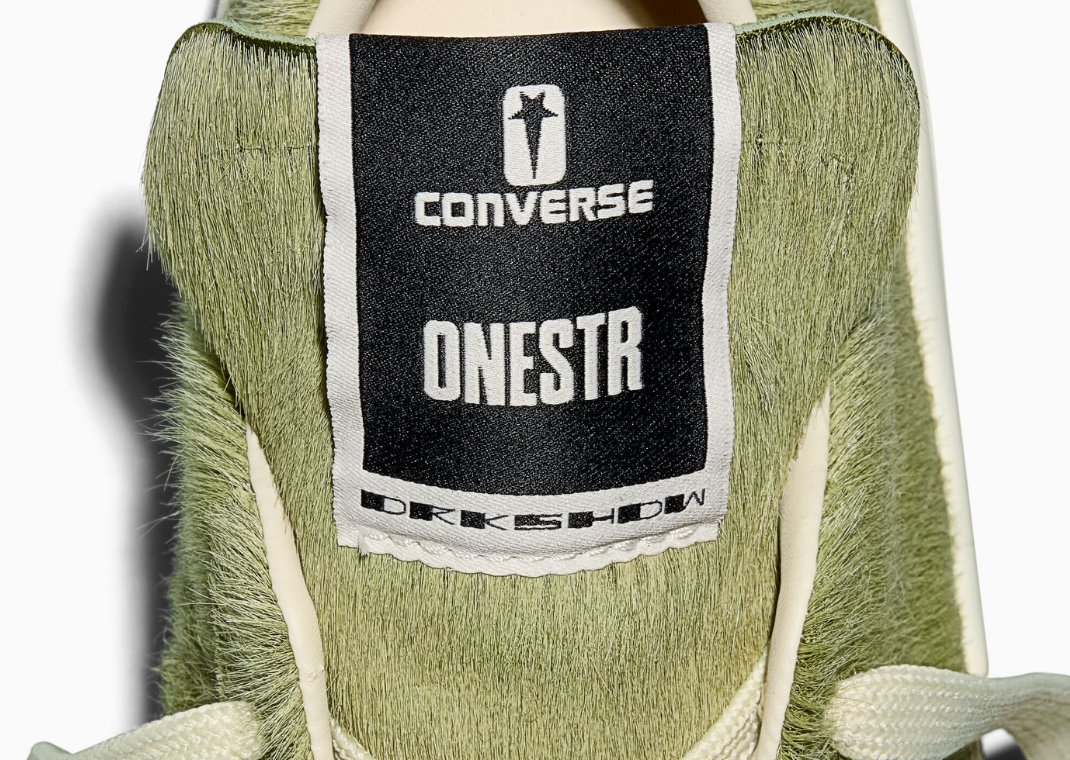 Rick Owens x Converse DRKSHDW One Star Pro Acid Black Tongue Tag