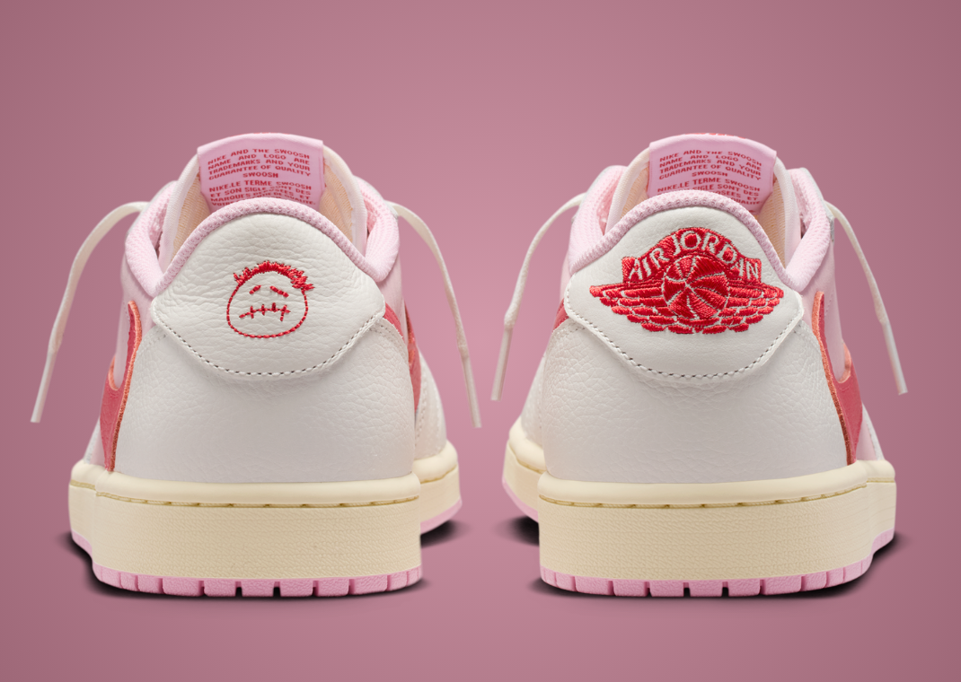 Travis Scott x Air Jordan 1 Retro Low OG Shy Pink Heel