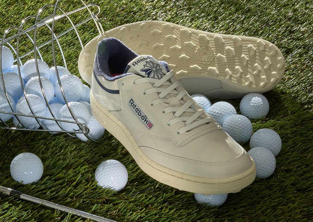 Reebok Club C Golf White Navy Angle