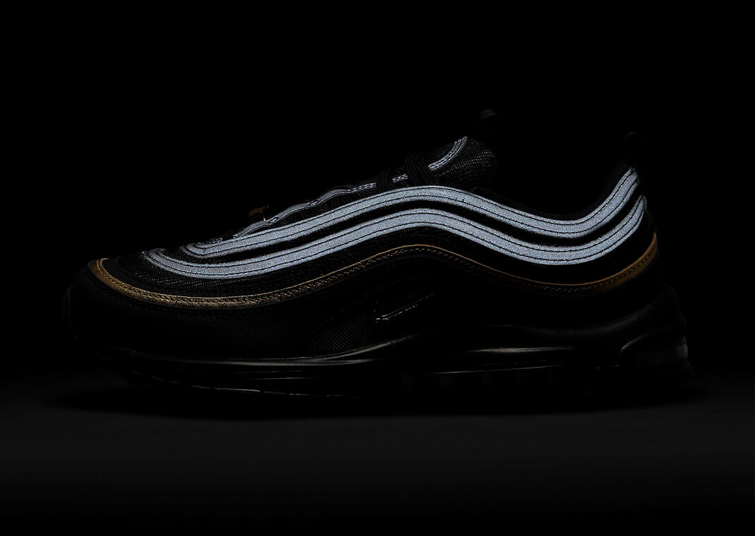 air max 97 black gold reflective