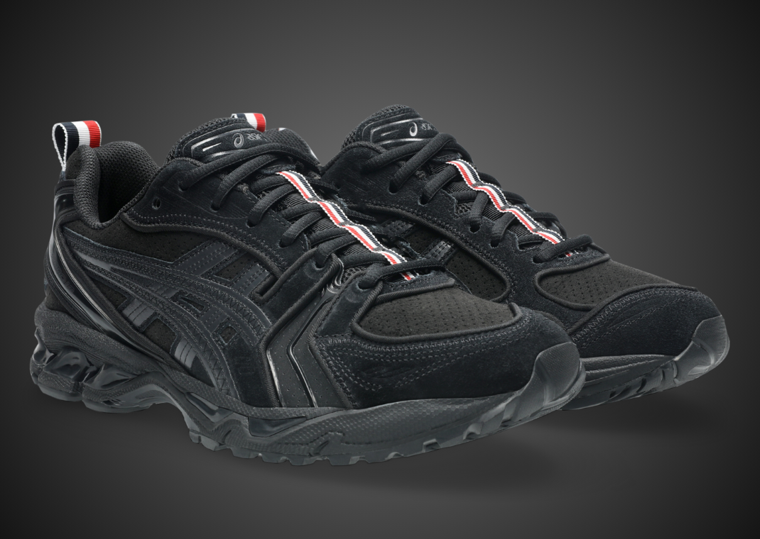 Thom Browne x Asics Gel-Kayano 14 Black - Angle