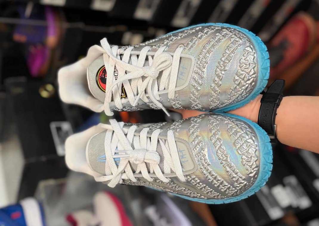 The Third Jurassic Park x Nike Ja 3 Colorway is Caged in Shiny Silver