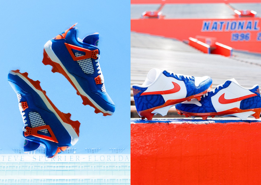 Florida Gators Air Jordan 4 and Air Jordan 1 Low Cleat PEs for 2025
