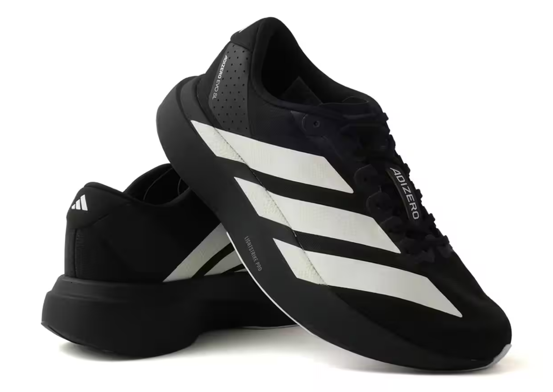 atmos x adidas Adizero Evo SL G-SNK Black stacked