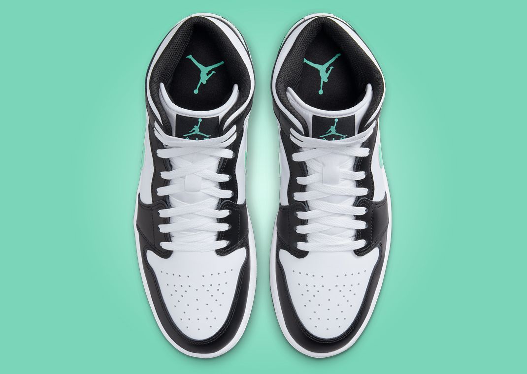Air Jordan 1 Mid Green Glow Top
