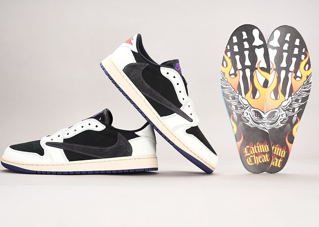 Custom Travis Scott x Air Jordan 1 Low Latino Heat