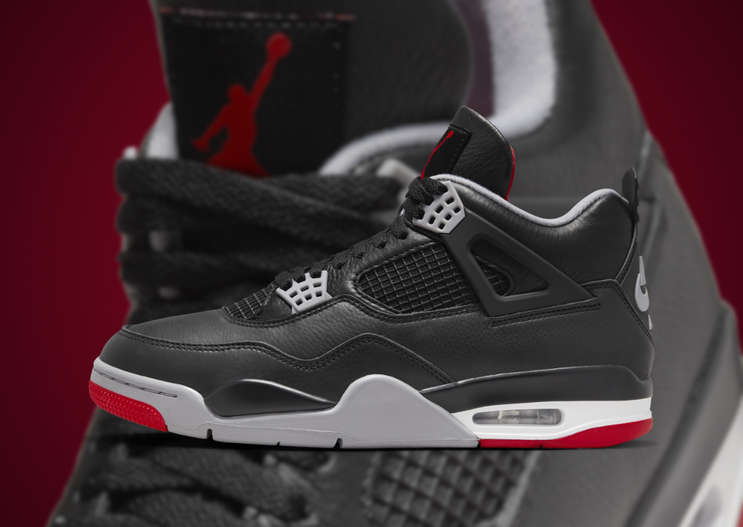 Air Jordan 4 Retro Bred Reimagined Shock Drop