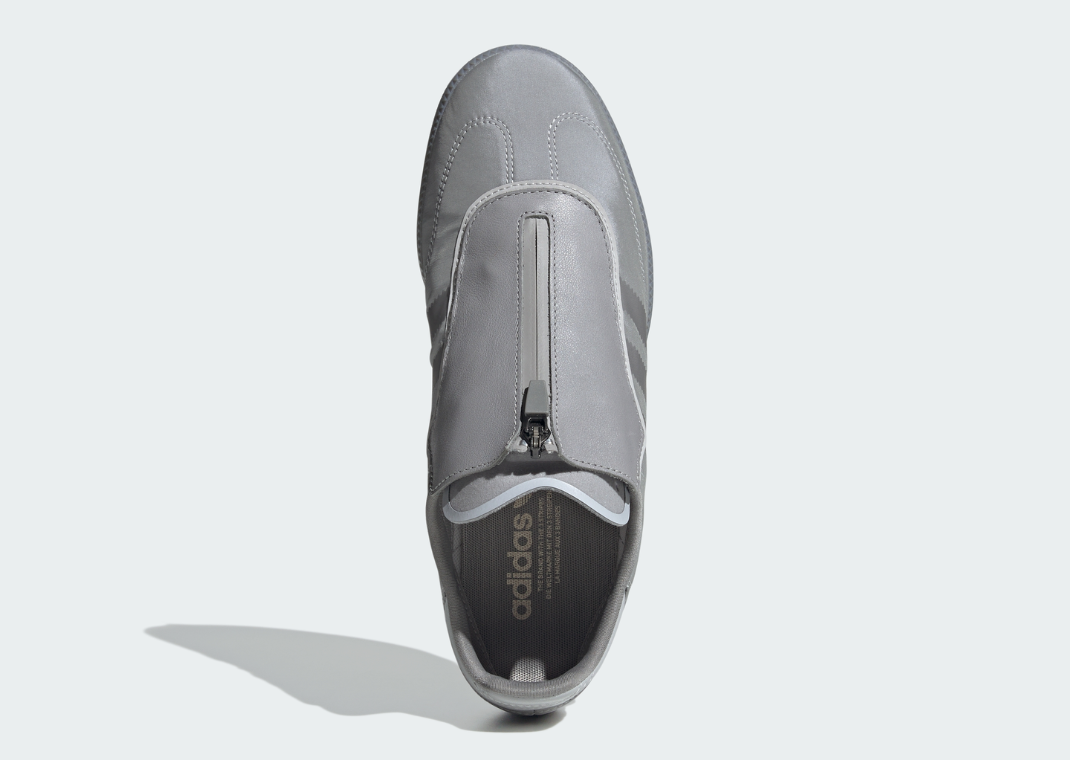adidas Samba Decon Zipper Metallic Grey Top