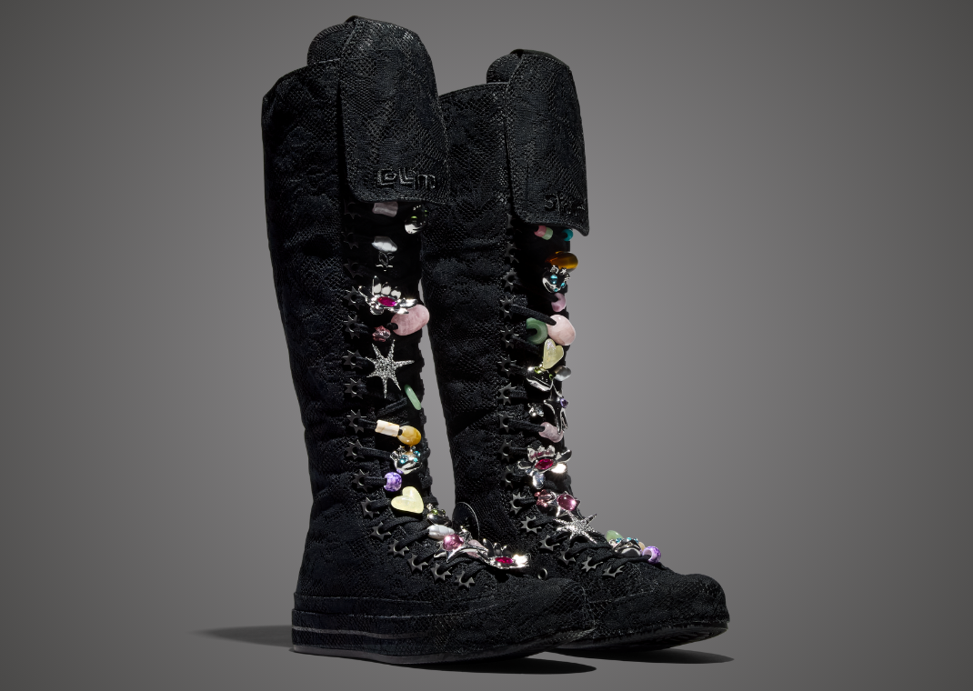 Collina Strada x Converse Chuck Taylor All-Star XX-Hi Black Angle