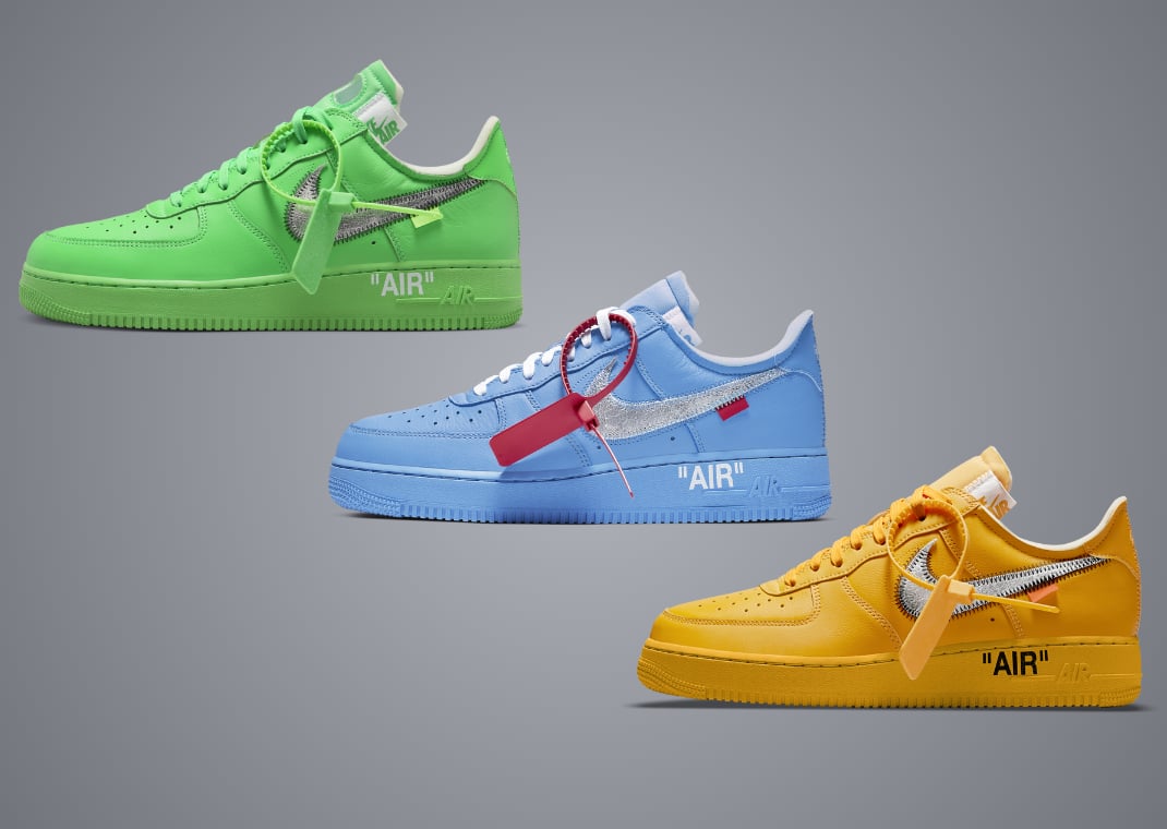 Previous Off-White x Nike Air Force 1 Lows designed by Virgil Abloh