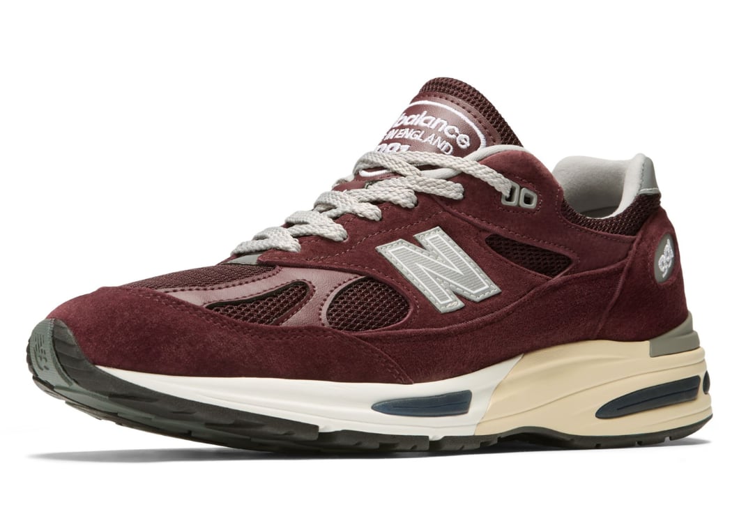 New Balance 991v2 Made in UK Catawba Grape Silver