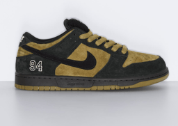 Supreme x Nike SB Dunk Low Camper Green Lateral