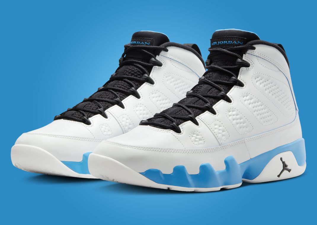 Air Jordan 9 Retro Powder Blue Angle