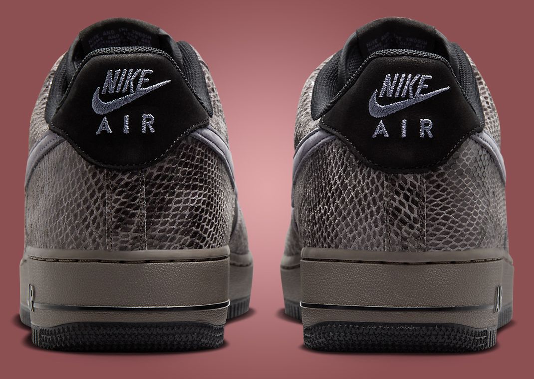 nike air force snakeskin black