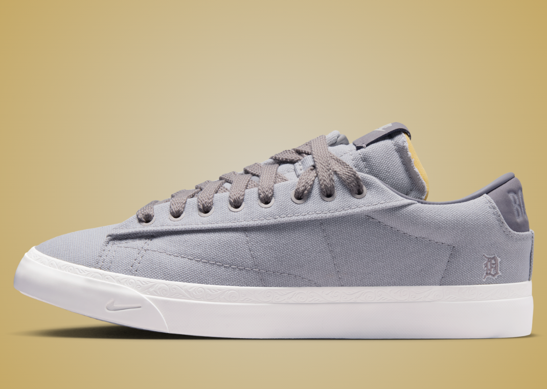 Devin Booker x Nike Blazer Low Pearl Grey - Lateral