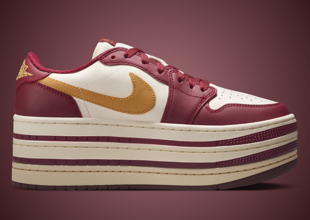 Air Jordan 1 Low Triple Stack Team Red (W) - Medial