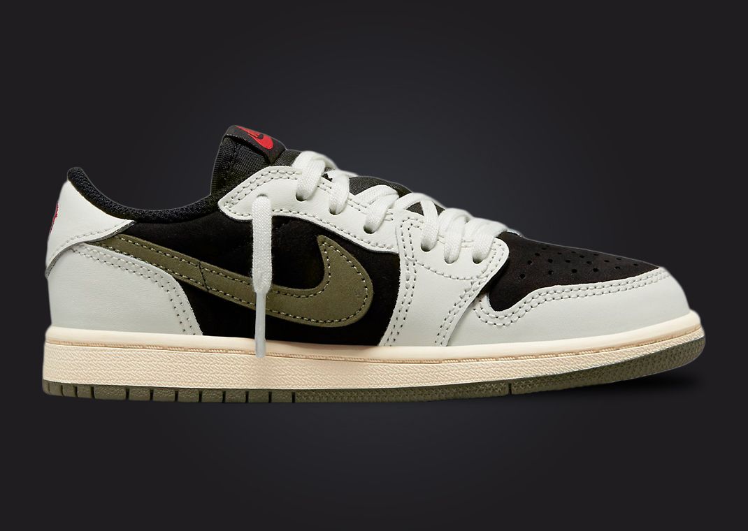 Official Look At The Travis Scott x Air Jordan 1 Retro Low OG Olive